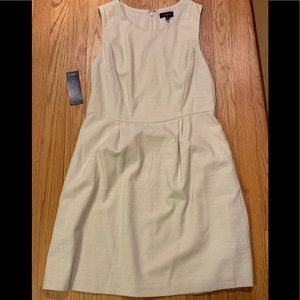 Cream with gold shimmer a line dress